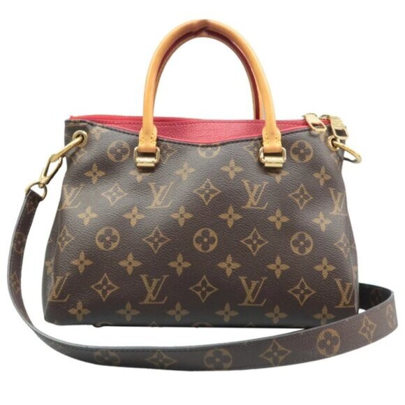 Louis Vuitton Pallas Brown Canvas Satchel 999-062425